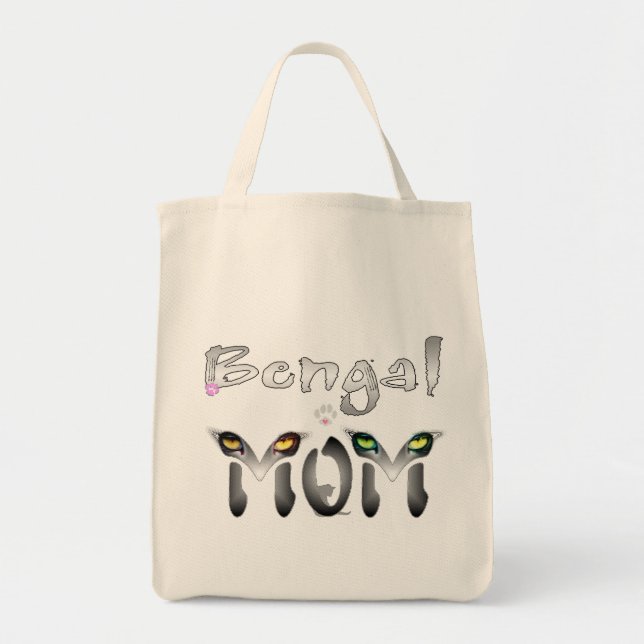 Bolsa Tote Presentes da mamã do gato de Bengal (Frente)