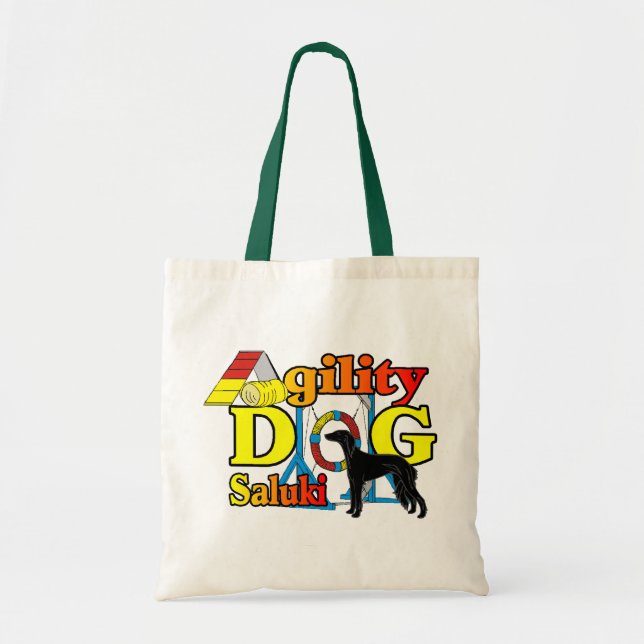 Bolsa Tote Presentes de Agilidade na Saluki (Frente)