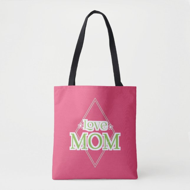Bolsa Tote Presentes de amor para mamãe (Frente)