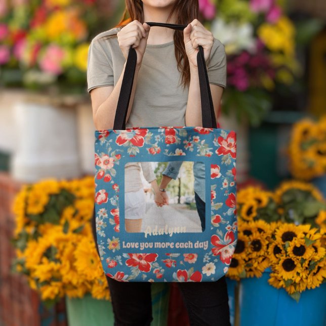 Bolsa Tote Presentes de aniversário de 1 ano para Namorada (Cute Chic 1 Year Anniversary Gifts for Girlfriend)