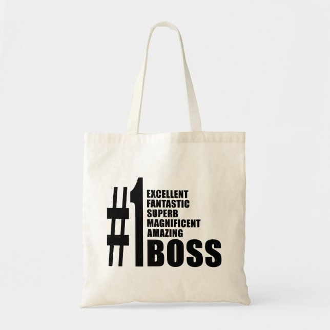 Bolsa Tote Presentes de aniversários dos chefes: Chefe do (Frente)