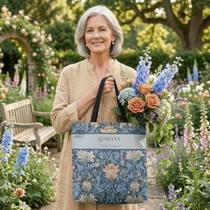 Bolsa Tote Presentes de Aposentadoria de Flores Retro Elegant