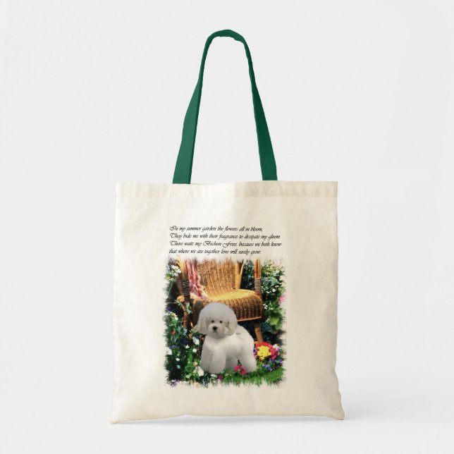 Bolsa Tote Presentes de Arte Bichon Frise (Frente)