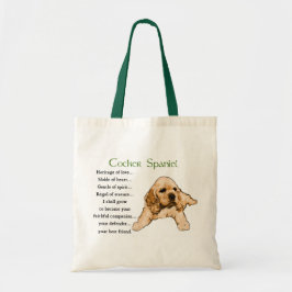 Bolsa Tote Presentes de Arte em Cocker Spaniel