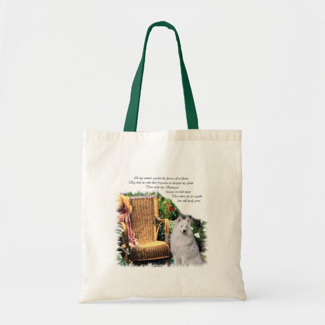 Bolsa Tote Presentes de Arte Samoyed (Frente)