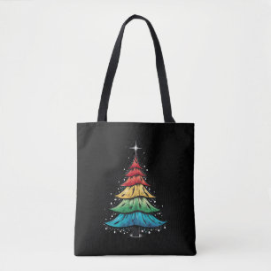 Bolsa Tote Presentes de Árvore de Natal do Orgulho LGBTQ Gay