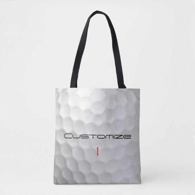 Bolsa Tote Presentes de Bolas de Golfe Personalizadas da Séri (Frente)