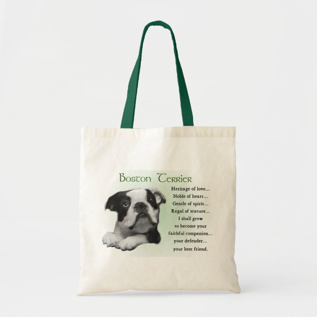 Bolsa Tote Presentes de Boston Terrier (Frente)