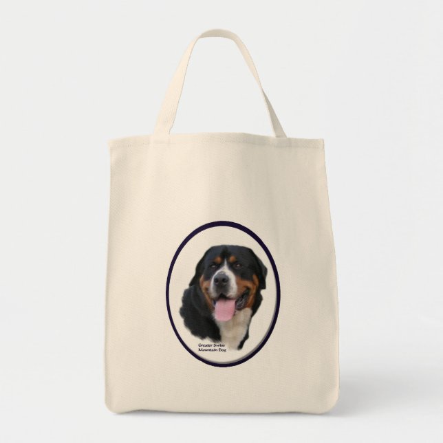 Bolsa Tote Presentes de Cachorro na Grande Suíça (Frente)