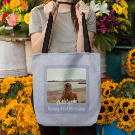 Bolsa Tote Presentes de fotos personalizados para a mulher de