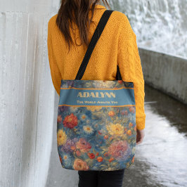 Bolsa Tote Presentes de Graduação de Molho de Aquarela para n