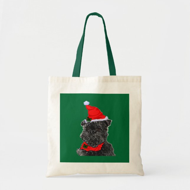 Bolsa Tote Presentes de Natal de Affenpinscher (Frente)