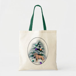 Bolsa Tote Presentes de Natal de Borda Terrier
