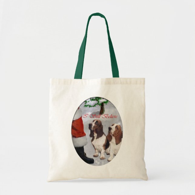 Bolsa Tote Presentes de Natal de Caça-Basset (Frente)