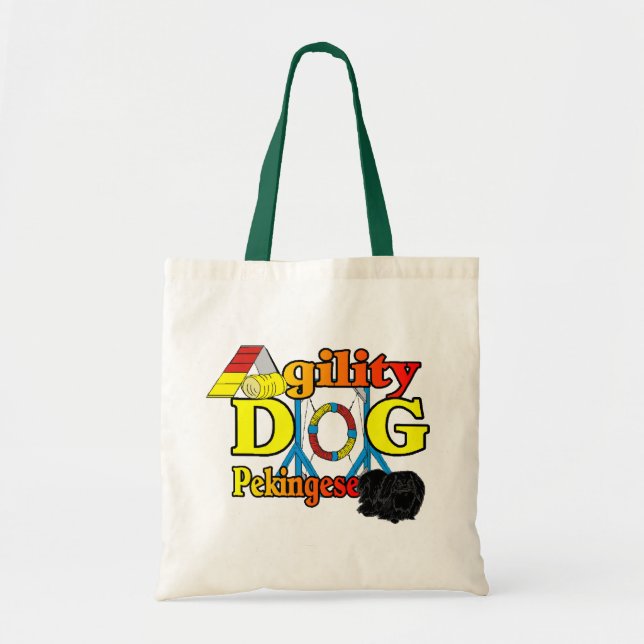 Bolsa Tote Presentes de Pekingese_Agilidade (Frente)