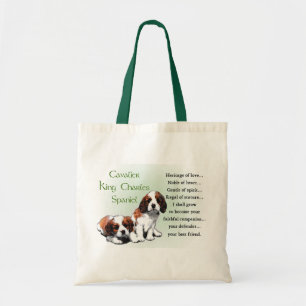 Bolsa Tote Presentes descuidados do Spaniel de rei Charles