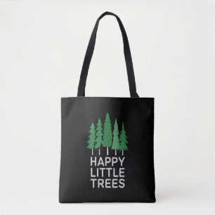 Bolsa Tote Presentes Divertidos Felizes Árvores Pequenas Acam