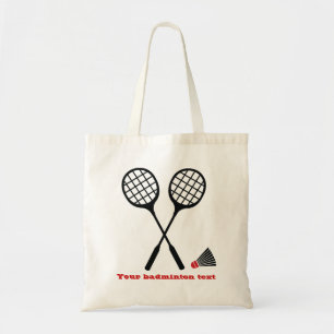 Bolsa Tote Presentes do Badminton, raquete e costume do