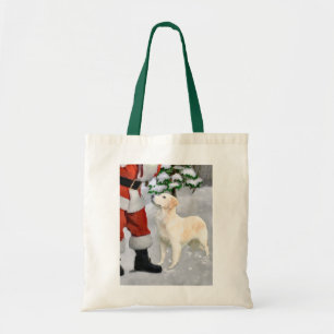 Bolsa Tote Presentes do Natal do golden retriever