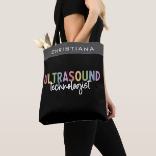 Bolsa Tote Presentes do Tecnologia Ultrasom de Nome Personali