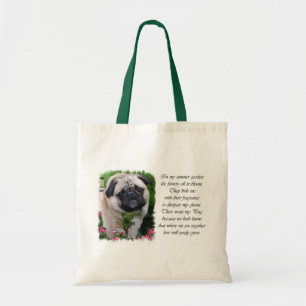 Bolsa Tote Presentes dos amantes do Pug