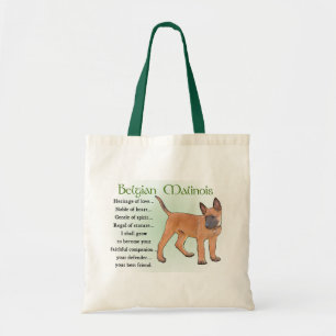 Bolsa Tote Presentes em Malinois Belgas