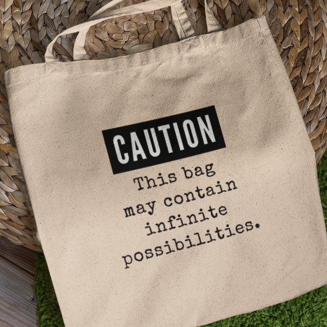 Bolsa Tote Presentes Inspiradores de Possibilidades Infinitas (Shop now and redefine what's possible! )
