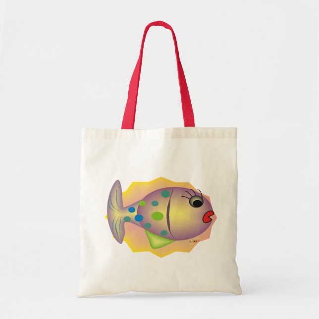 Bolsa Tote Presentes lunáticos da arte dos peixes pelo gabel (Frente)