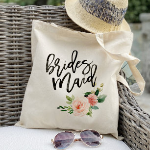 Bolsa Tote Presentes para damas de honra com tons florais ros