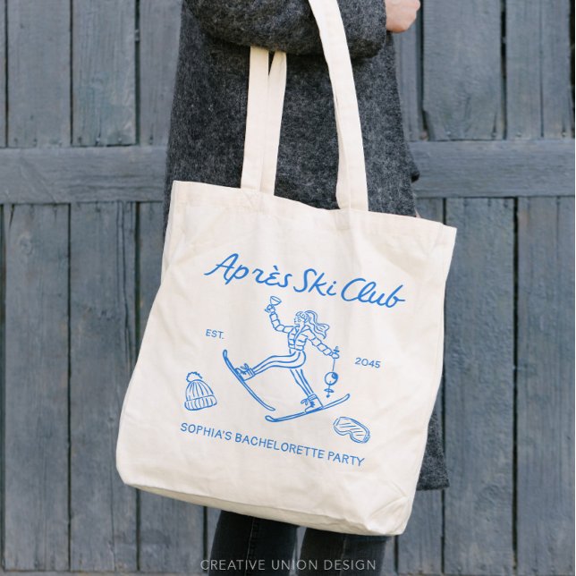 Bolsa Tote Presentes para Festa de Despedida de Solteira com  (apres ski club tote)