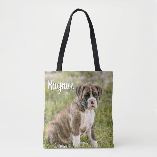 Bolsa Tote Presentes personalizados do amante do cão - cão (Frente)