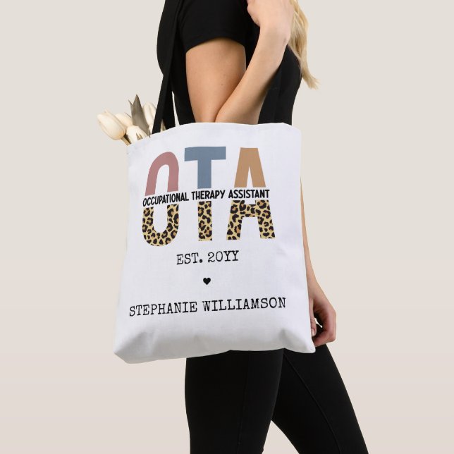 Bolsa Tote Presentes personalizados do Assistente de Terapêut (Close Up)