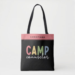 Bolsa Tote Presentes personalizados do conselheiro de acampam