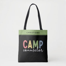 Bolsa Tote Presentes personalizados do conselheiro de acampam