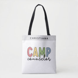Bolsa Tote Presentes personalizados do conselheiro de acampam