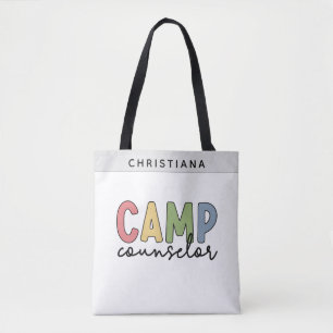 Bolsa Tote Presentes personalizados do conselheiro de acampam