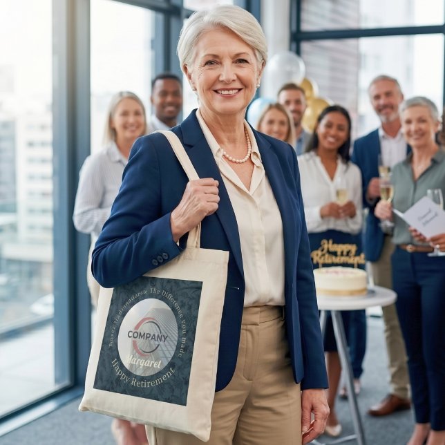 Bolsa Tote Presentes Personalizados Elegantes em Quantidade p (Custom Elegant Bulk Gifts for Coworkers Retirement Tote Bag)