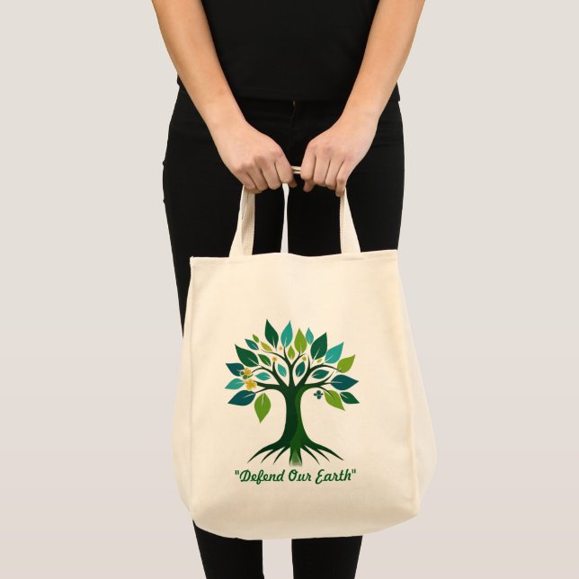 Bolsa Tote "Preservar a Terra" (Frente (produto))
