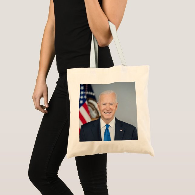 Bolsa Tote Presidente Joe Biden - Retrato Oficial 2021 (Frente (produto))