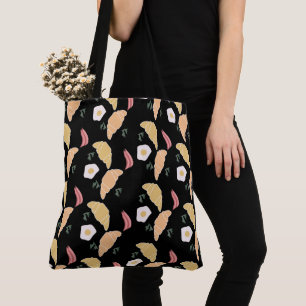 Bolsa Tote Presunto de Café da Manhã e Ovos com Coentro em um