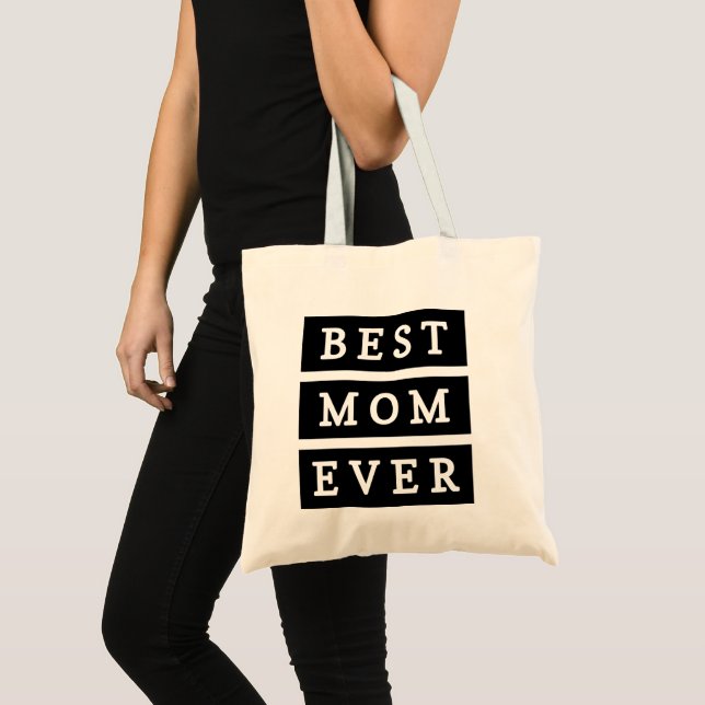 Bolsa Tote Preta e Branca Limpa e Ousada | melhor  (Frente (produto))