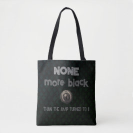 Bolsa Tote Preto Amplificado, Rocker Inspirado no Spinal Tap