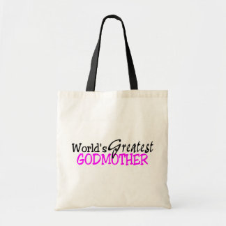 Bolsa Tote Preto do rosa da madrinha dos mundos o grande