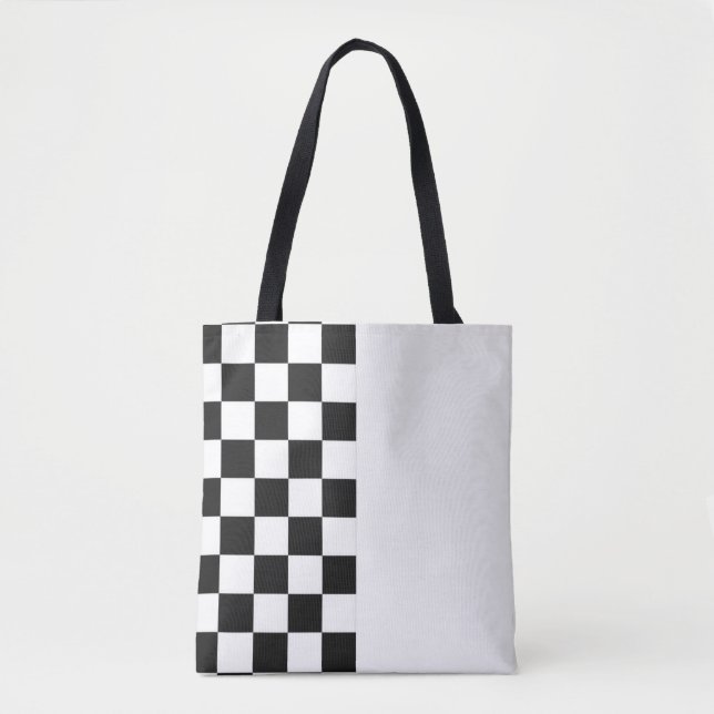 Bolsa Tote Preto e branco (Frente)