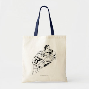 Bolsa Tote Preto e Branco Superman 1