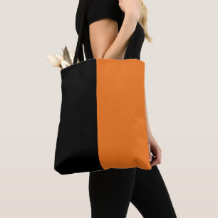 Bolsa Tote Preto e laranja
