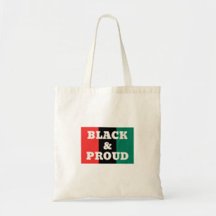 Bolsa Tote Preto e Orgulhoso em cores vermelhas, pretas e ver