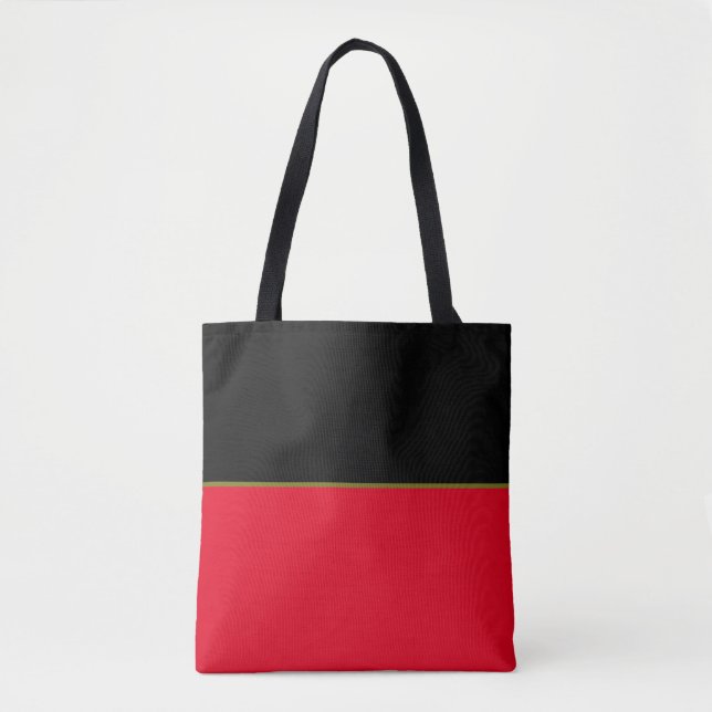 Bolsa Tote Preto e Vermelho (Frente)