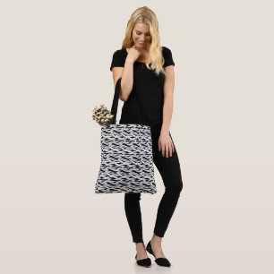 Bolsa Tote Preto Elegante e Branco