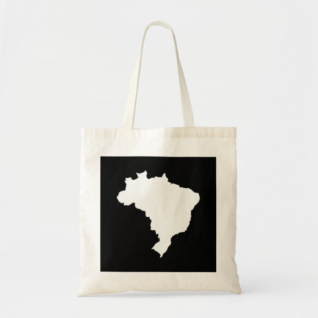Bolsa Tote Preto Festivo Brasil (Frente)